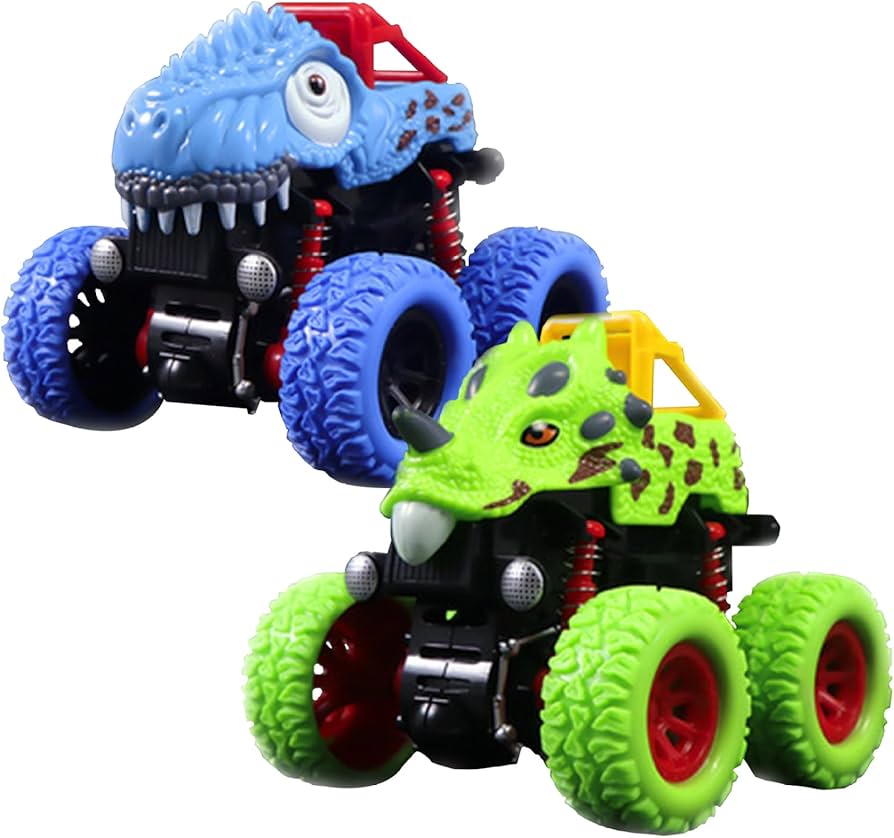 Amazon.co.jp: Nyutcwe モンスタートラックおもちゃ 2個 恐竜